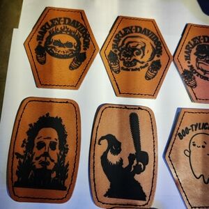 Harley Davidson Halloween hat patches personalized $15 each